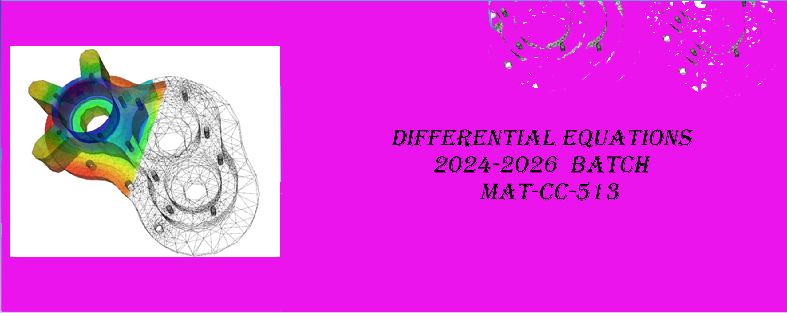 DIFFERENTIAL EQUATIONS MAT-CC-513 [2024-2026 BATCH]